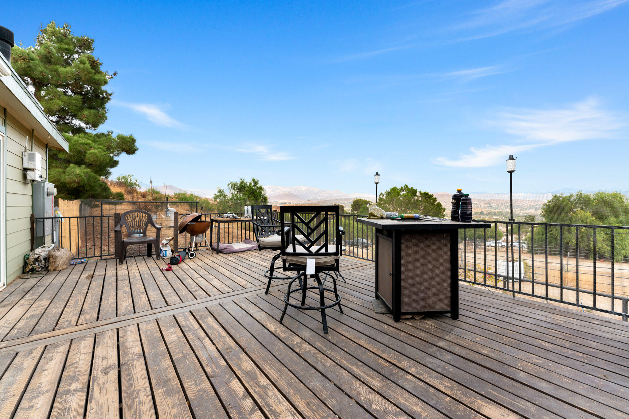 32035 Mountain Shadow Road Acton, CA 93510 - Photo 11 of 34 a view of a terrace with wooden floor and seating space