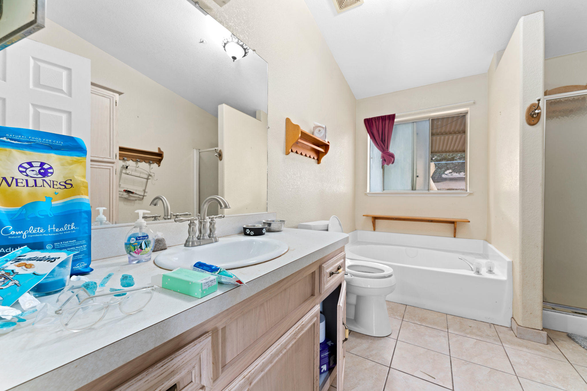 32035 Mountain Shadow Road Acton, CA 93510 - Photo 24 of 34 a bathroom with a sink a toilet and a shower