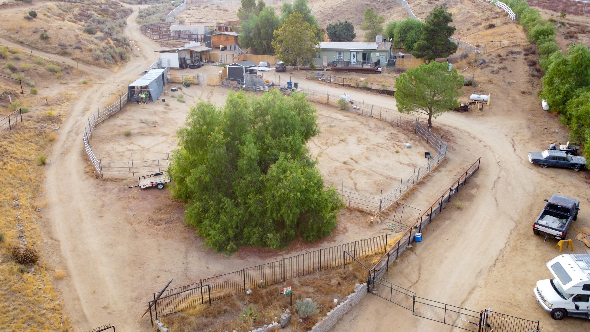 32035 Mountain Shadow Road Acton, CA 93510 - Photo 8 of 34 an aerial view of a house with a yard
