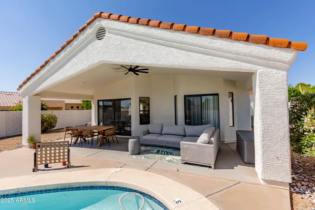 a view of living room filled with furniture