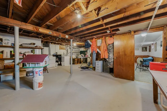 a view of storage and utility room