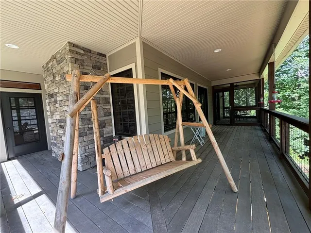 a view of outdoor space and trees
