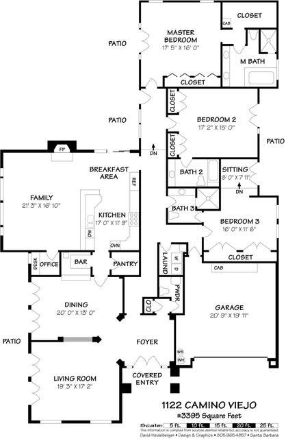 1122 Camino Viejo Road Santa Barbara, CA 93108 - Photo 29 of 29 1122 cv floor plan