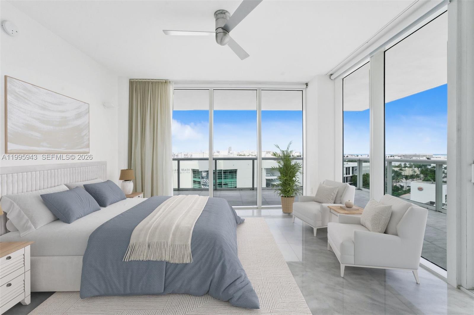 450 Alton Road, Unit 910 Miami Beach, FL 33139 - Photo 4 of 53 Virtual Staging - primary bedroom