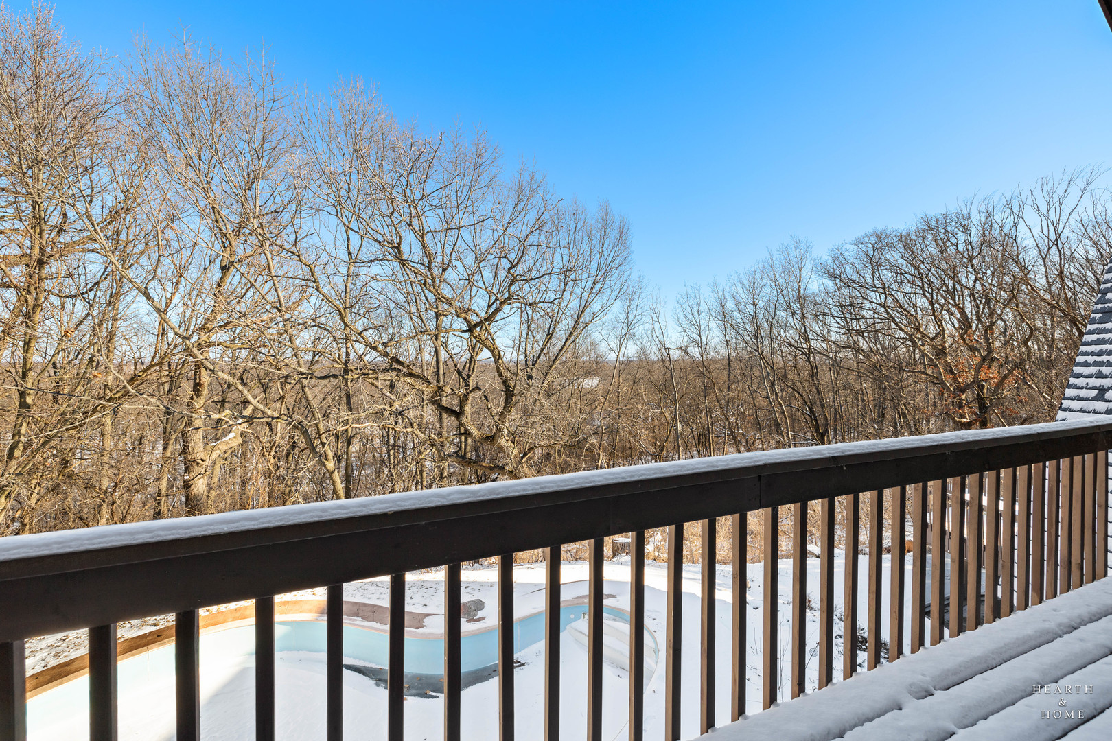 7814 North Pillow Hill Road Spring Grove, IL 60081 - Photo 25 of 62 a view of trees from a balcony