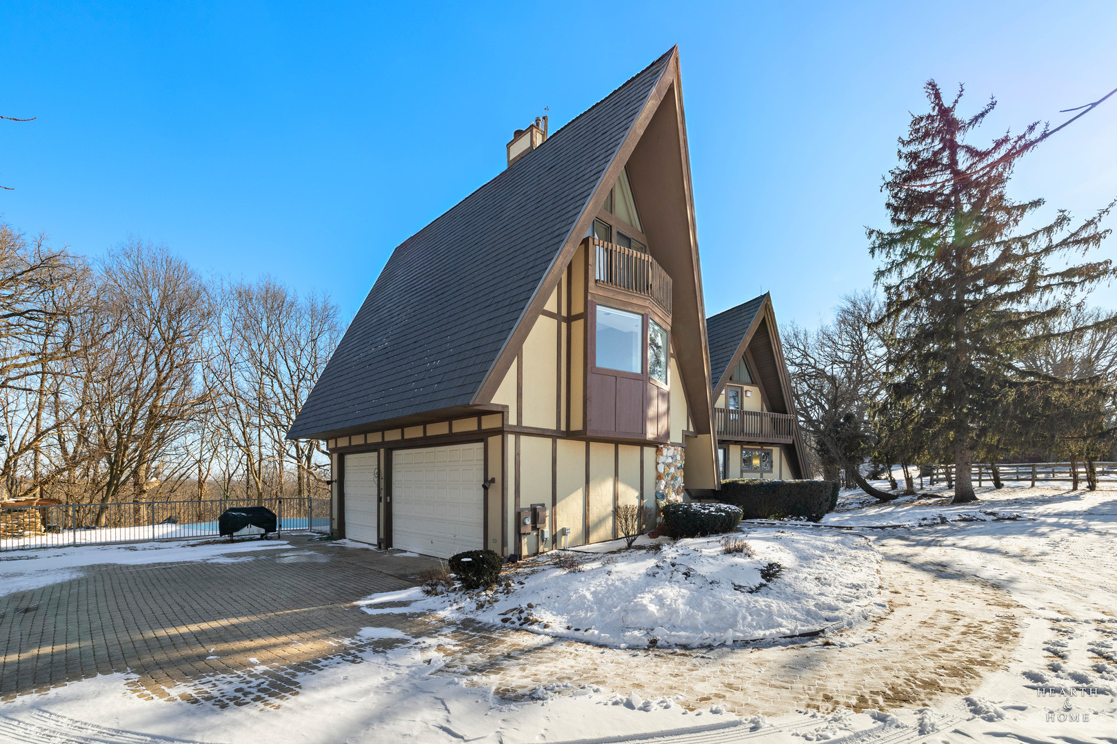 7814 North Pillow Hill Road Spring Grove, IL 60081 - Photo 47 of 62 a view of a house with a snow on the road