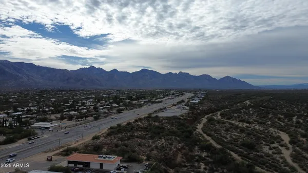 a view of a and mountain