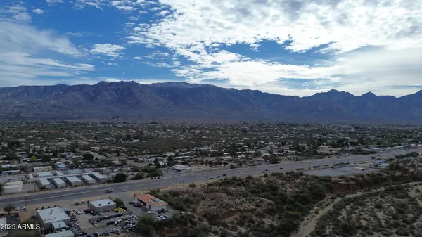 a view of city and mountain