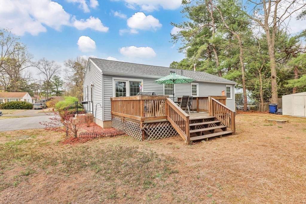 37 Kenneth Road Easthampton, MA 01027 - Photo 30 of 35 a white bench sitting in front of a house