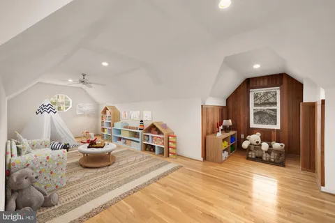 a view of a lush green field