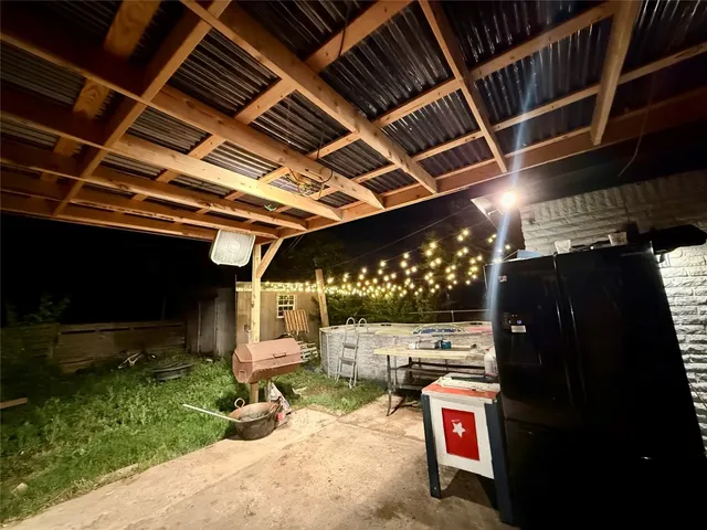 a view of a backyard of a house