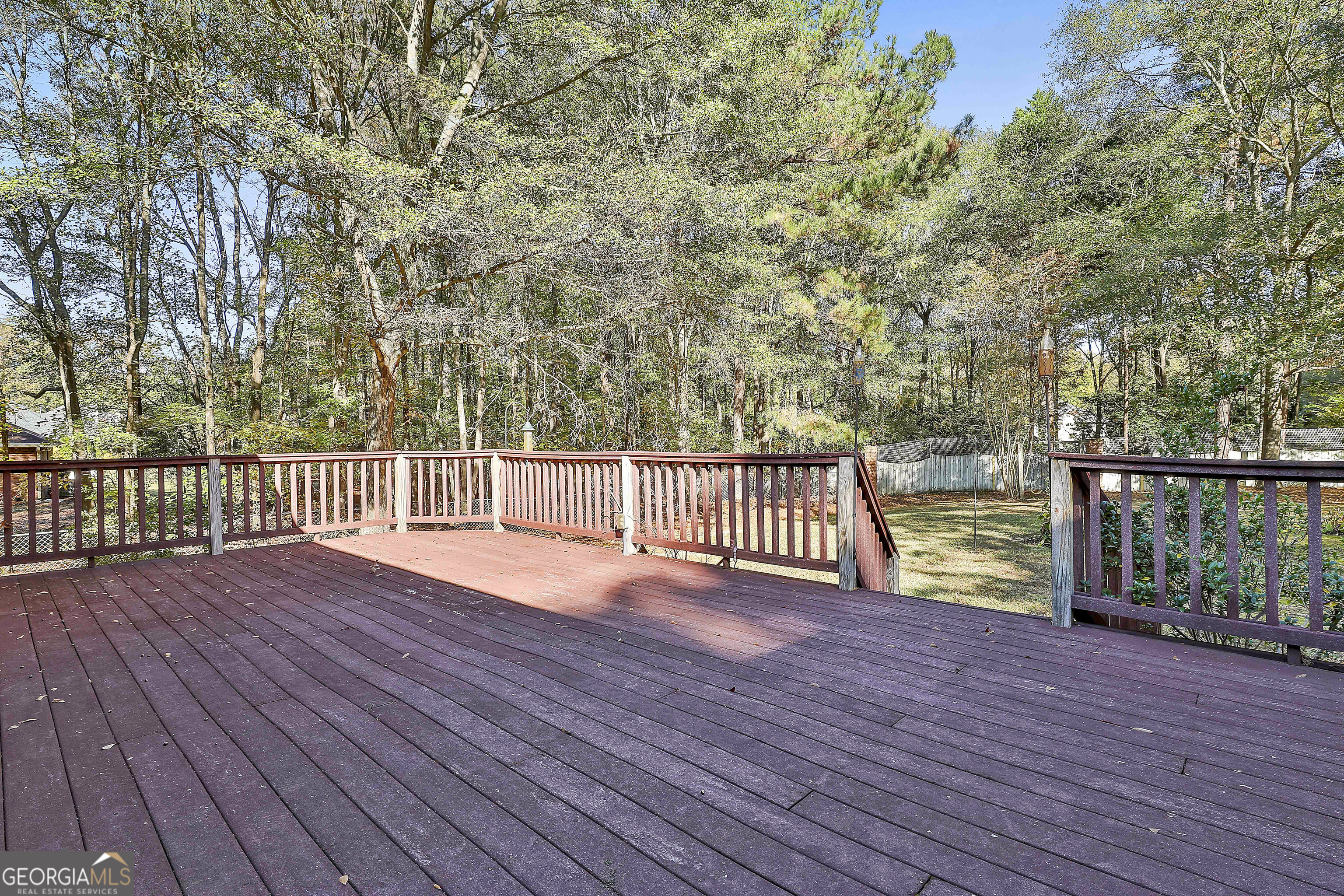 365 Pendleton Trail Tyrone, GA 30290 - Photo 47 of 55 a view of deck with wooden floor and fence