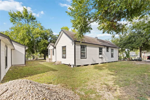 a view of a house with a patio