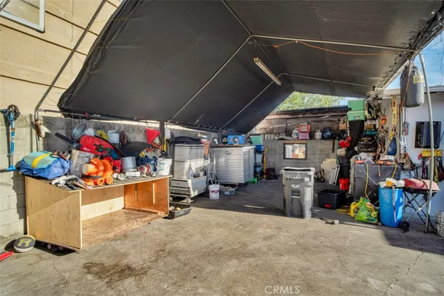 a view of storage and utility room