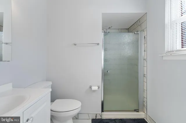 a bathroom view of a bathroom