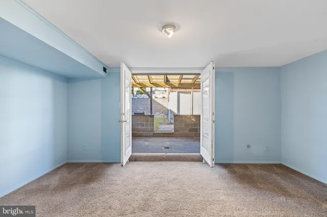 a view of room with stairs
