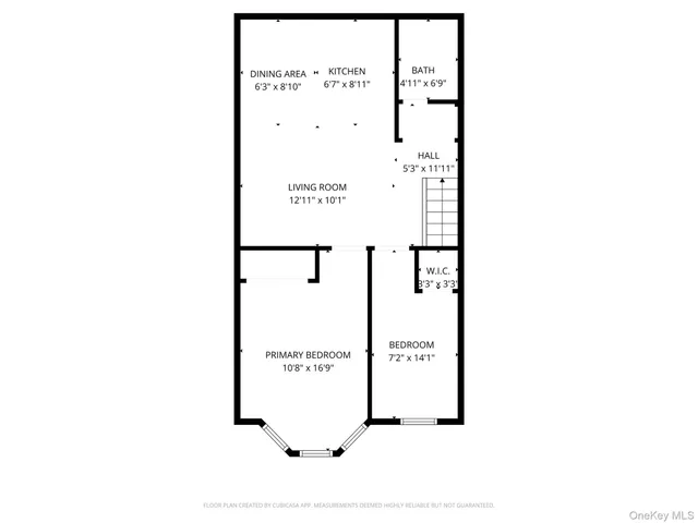 a picture of a bench in front of a door