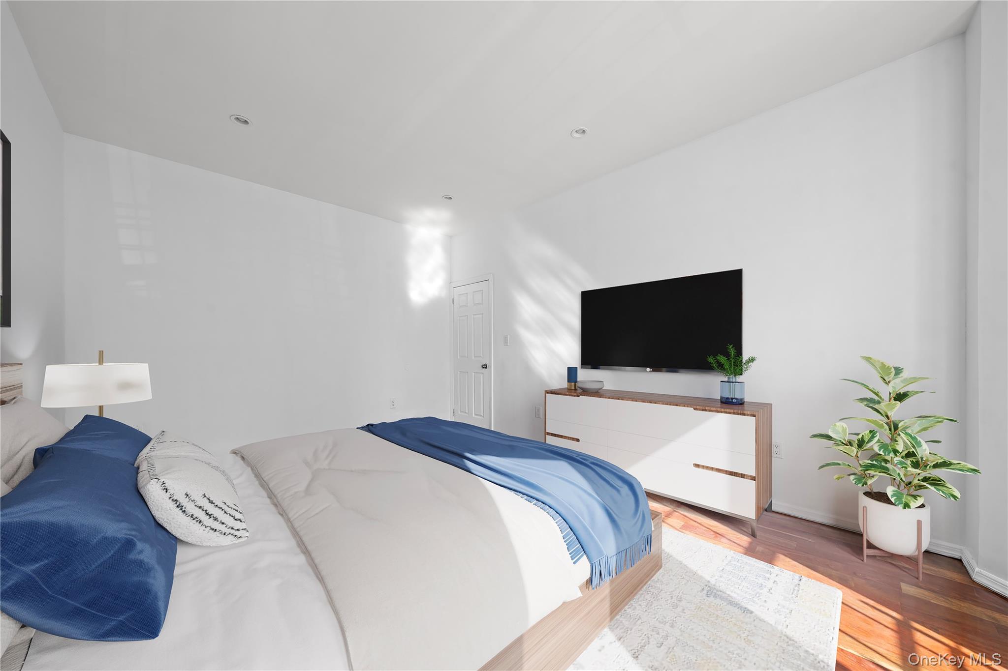 1323 Sutter Avenue Brooklyn, NY 11208 - Photo 5 of 46 a bedroom with a bed and a television