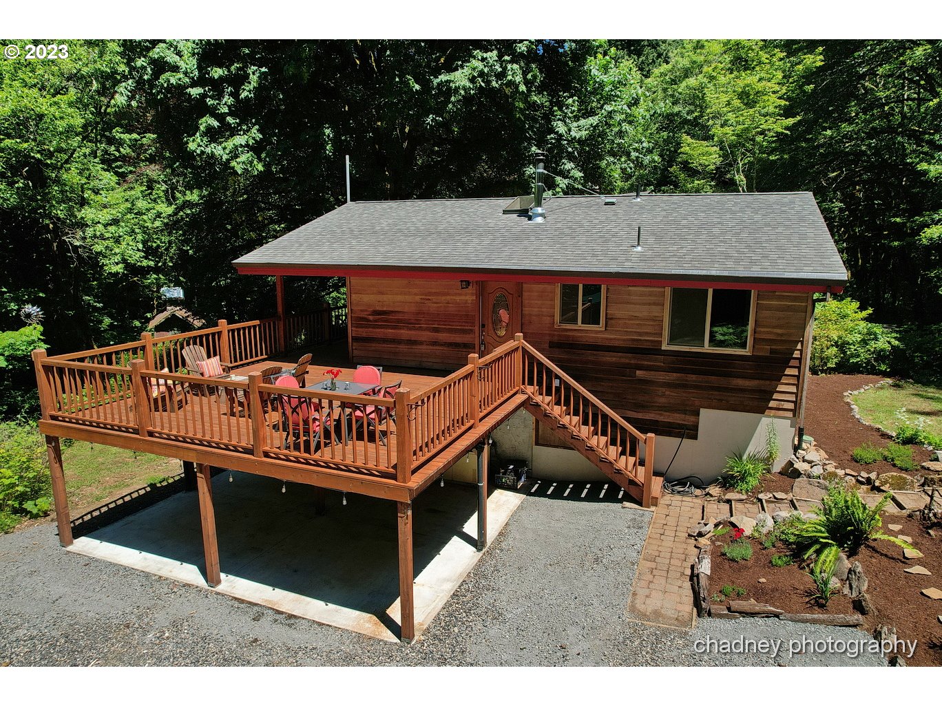 2847 Northeast Brower Road Corbett, OR 97019 - Photo 1 of 48 a view of a roof deck with furniture