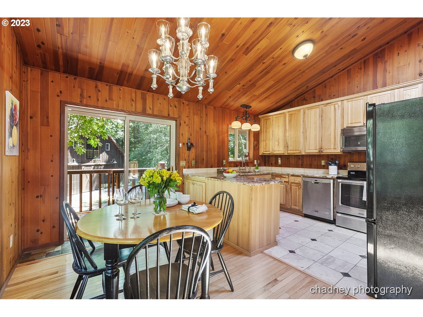 2847 Northeast Brower Road Corbett, OR 97019 - Photo 14 of 48 a view of a dining room with furniture window and outside view
