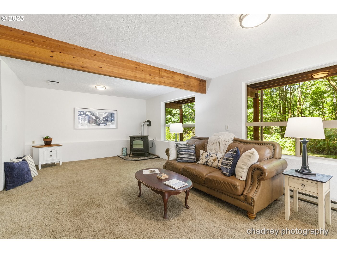 2847 Northeast Brower Road Corbett, OR 97019 - Photo 20 of 48 a living room with furniture and a large window