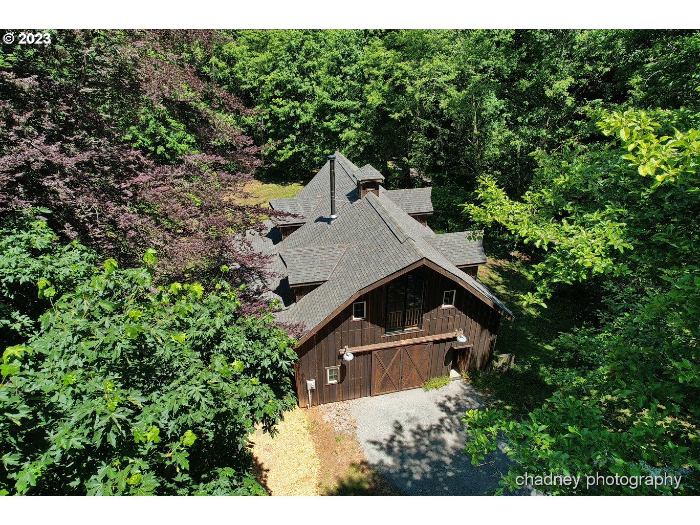 2847 Northeast Brower Road Corbett, OR 97019 - Photo 45 of 48 an aerial view of a house with a yard