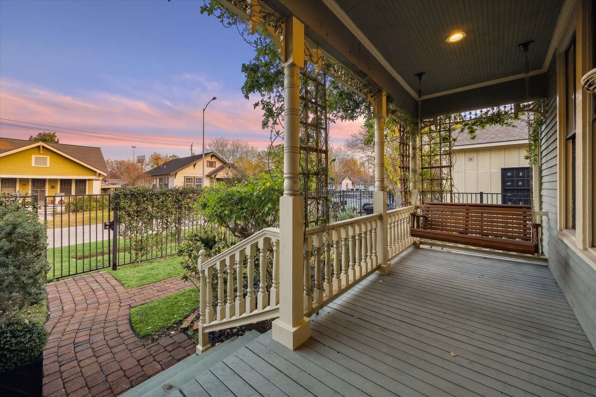 307 Archer Street Houston, TX 77009 - Photo 20 of 26 a view of a porch with wooden floor