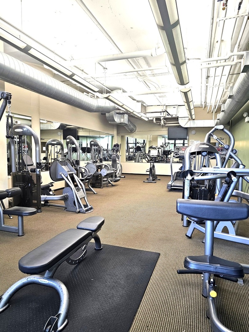 2323 West Pershing Road, Unit 230 Chicago, IL 60609 - Photo 36 of 39 a gym room with lots of gym equipment