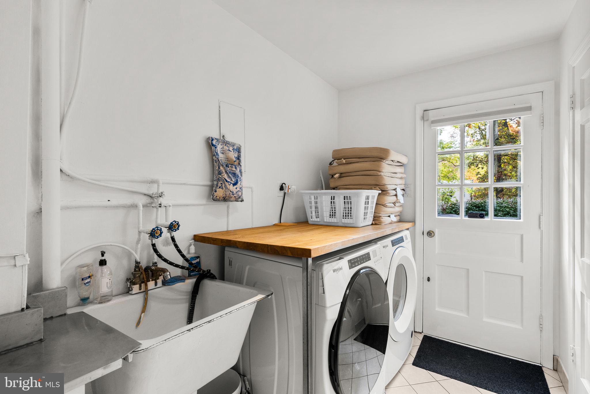 4111 Clagett Road Hyattsville, MD 20782 - Photo 38 of 61 Laundry Room w/W/D & Utility Sink
