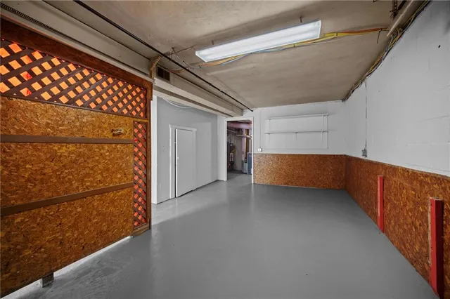 a view of storage and utility room