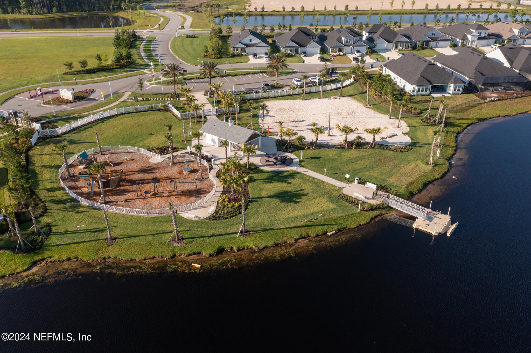 88 Awlleaf Court St. Augustine, FL 32095 - Photo 105 of 107 an aerial view of a house with a lake view