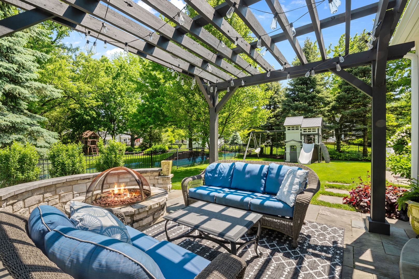 1209 Dunstan Road Geneva, IL 60134 - Photo 23 of 27 a view of yard from deck with patio