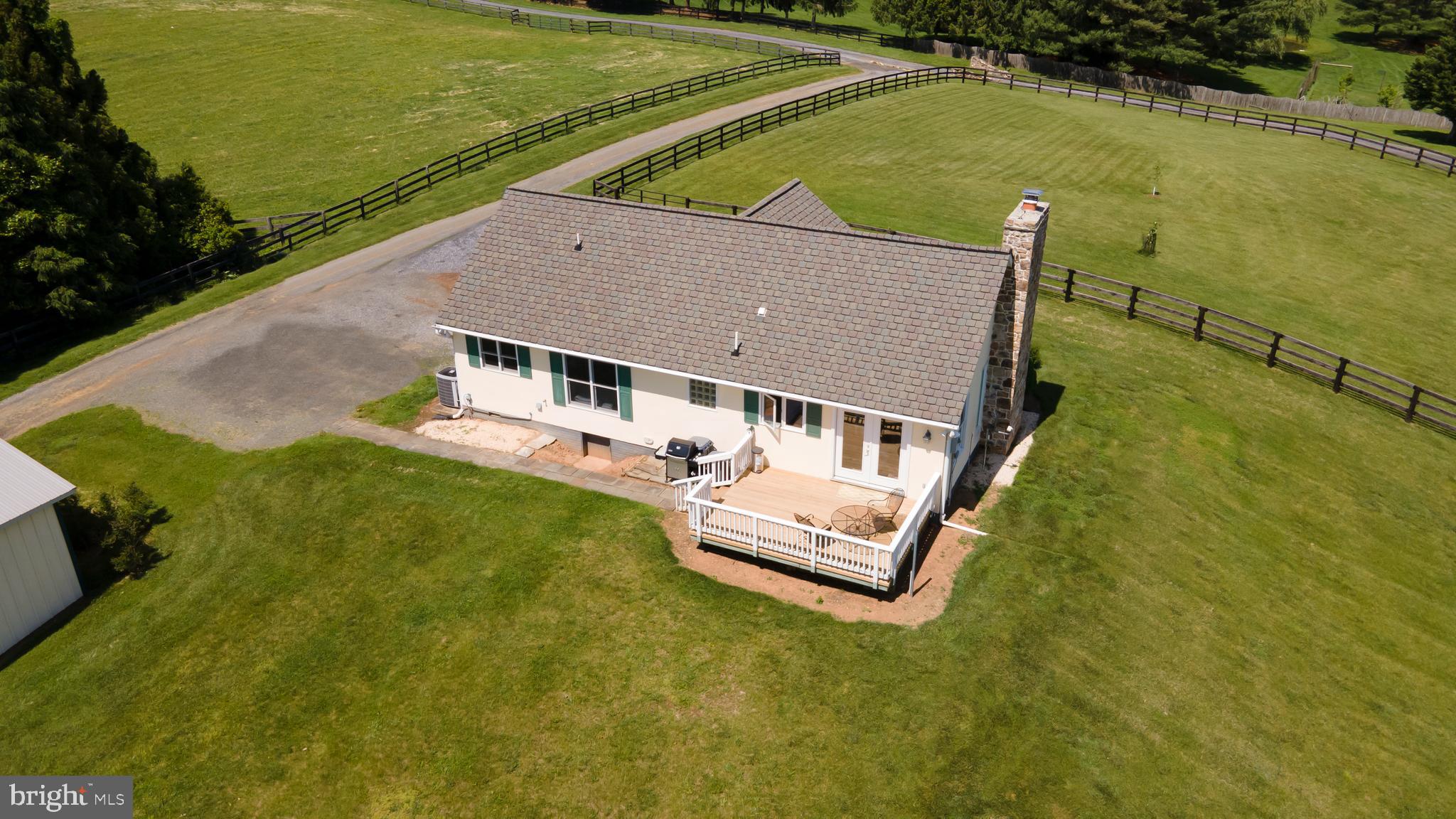 35673 Millville Road Middleburg, VA 20117 - Photo 17 of 53 Aerial view of back of house with large open deck