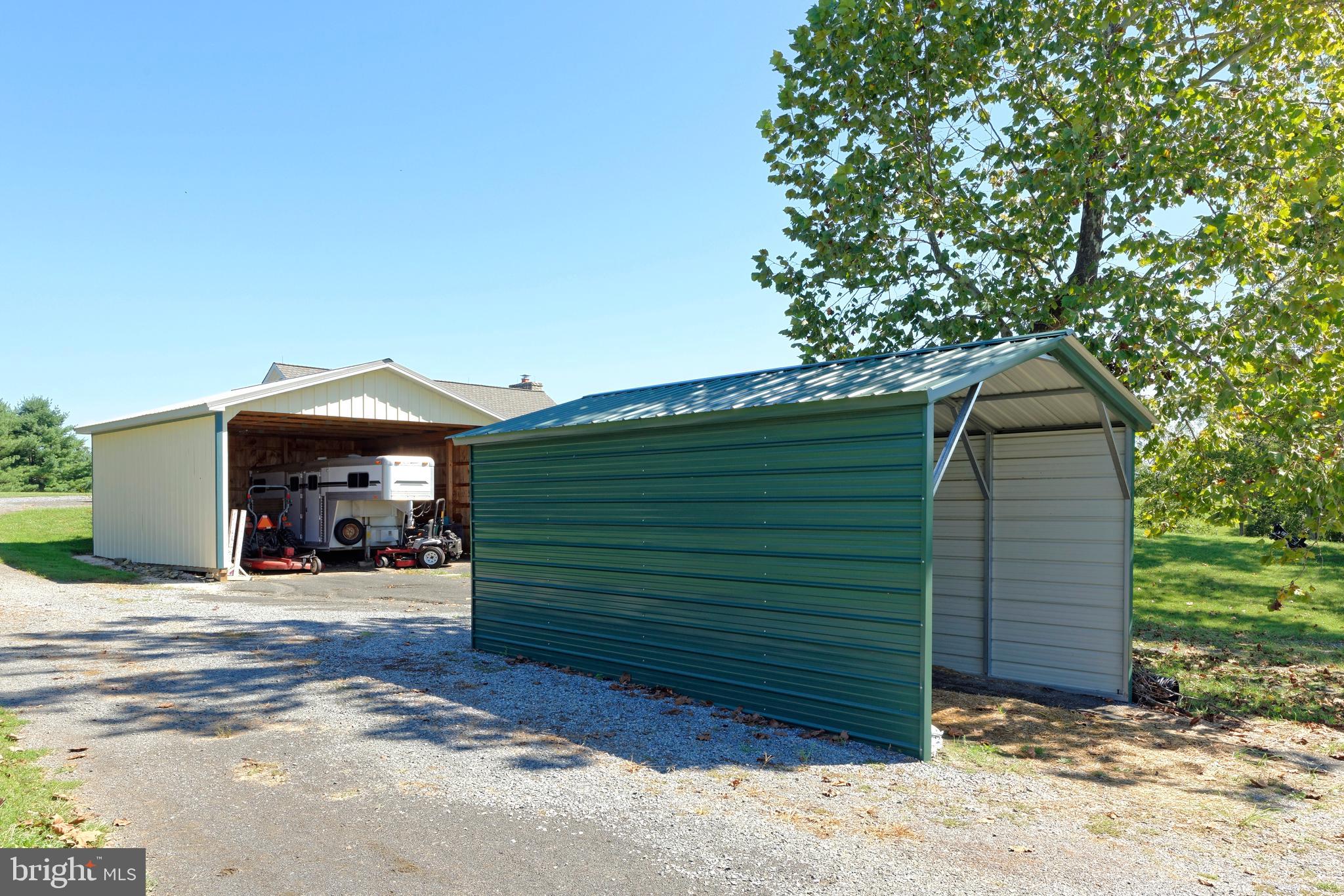 35673 Millville Road Middleburg, VA 20117 - Photo 20 of 53 Large equipment shed and a pull-thru parking shed