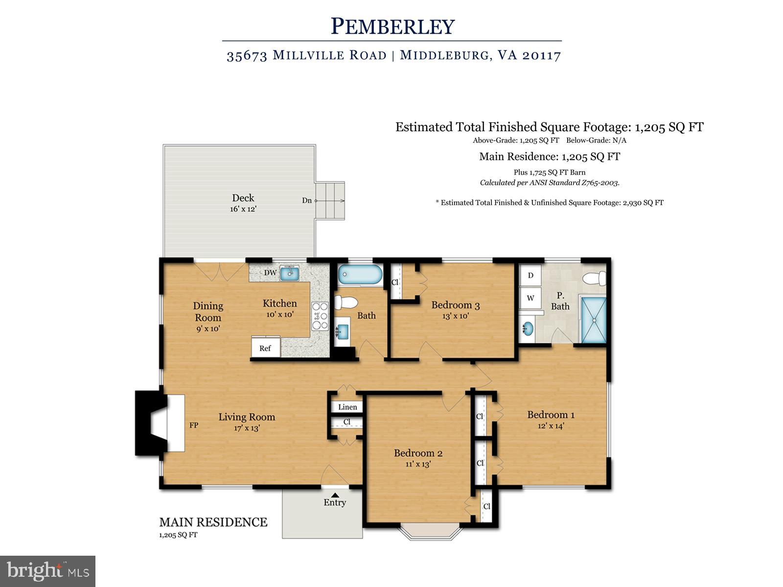 35673 Millville Road Middleburg, VA 20117 - Photo 53 of 53 Floor Plan for house at Pemberley