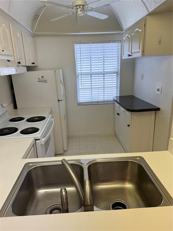 3115 Mission Grove Drive Palm Harbor, FL 34684 - Photo 8 of 13 a kitchen with a sink a stove and a microwave