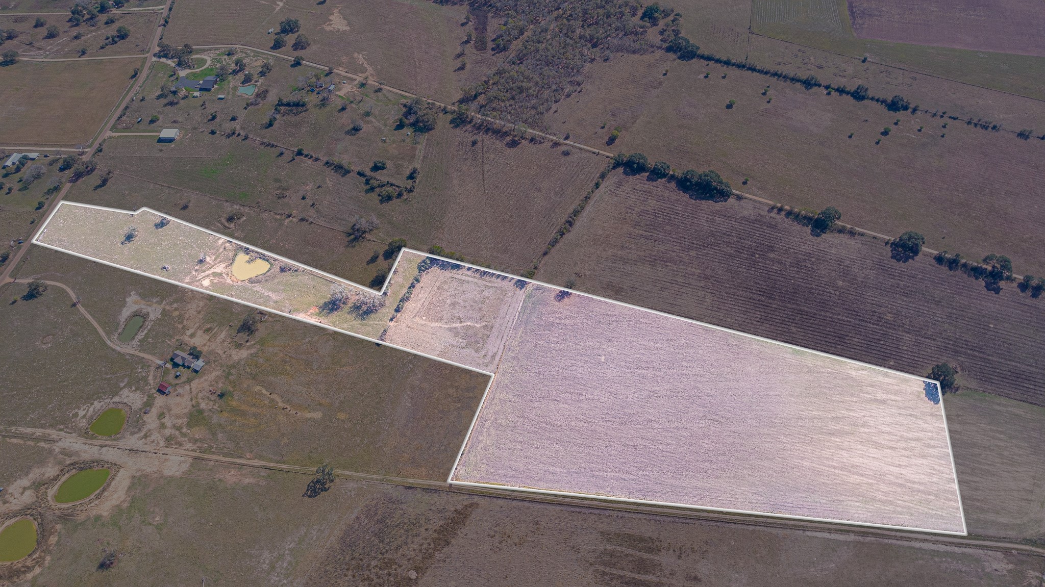 28-acres Shaws Bend Road Columbus, TX 78934 - Photo 13 of 22 an aerial view of residential house with outdoor space