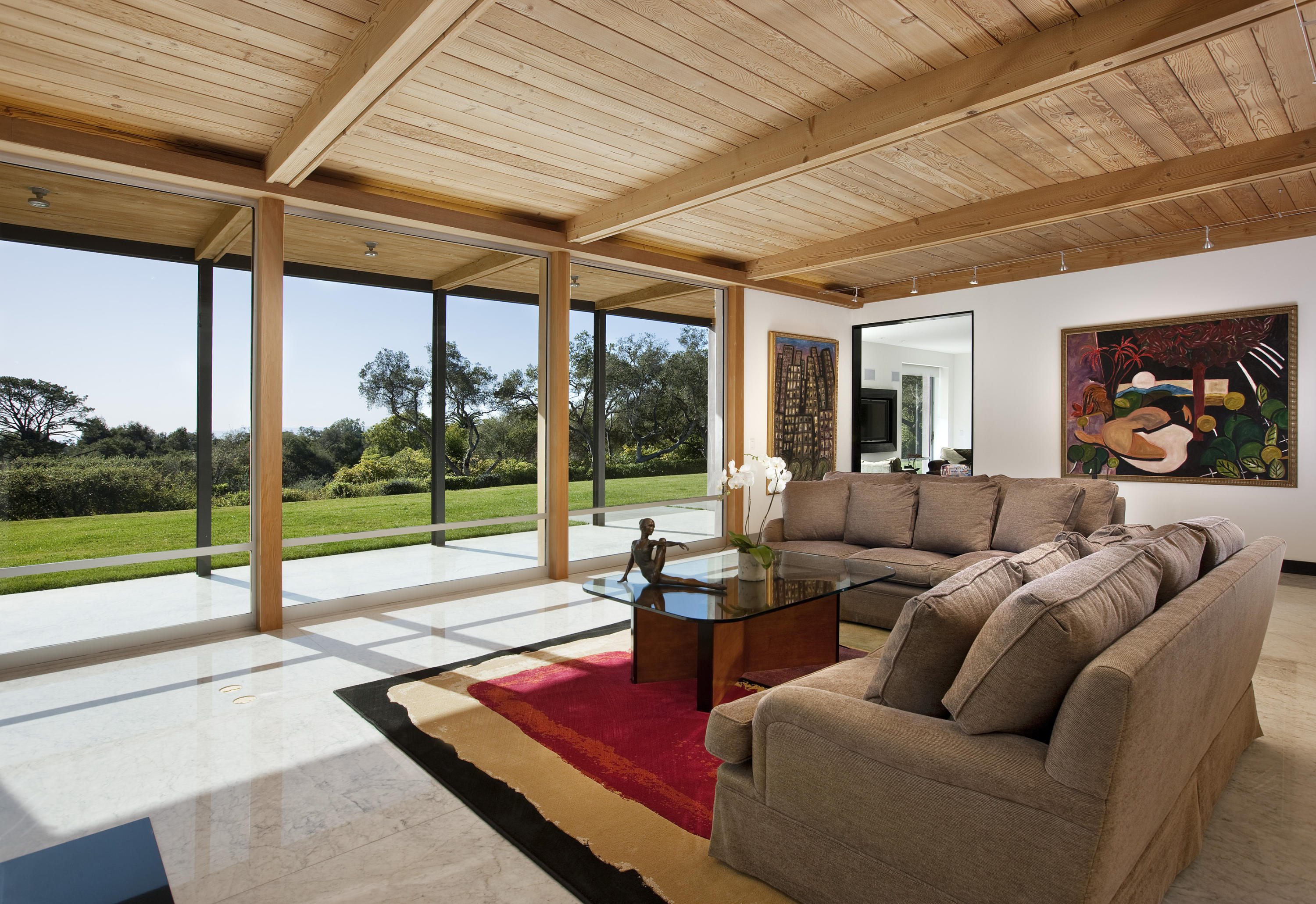 616 Hot Springs Road Santa Barbara, CA 93108 - Photo 26 of 26 a living room with furniture and a floor to ceiling window