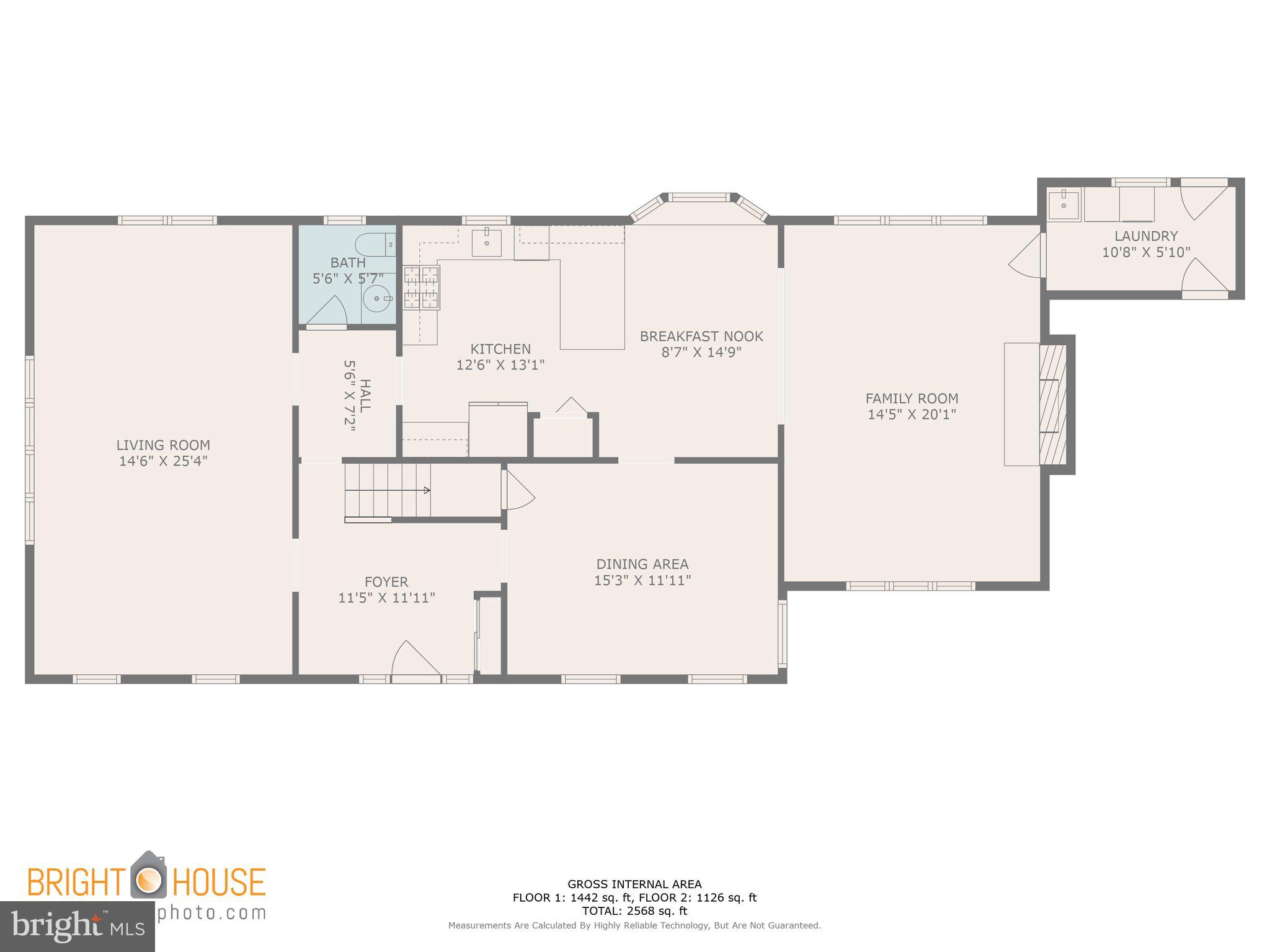 4522 Bergstrom Road Doylestown, PA 18902 - Photo 53 of 54 First-Floor Floor Plan