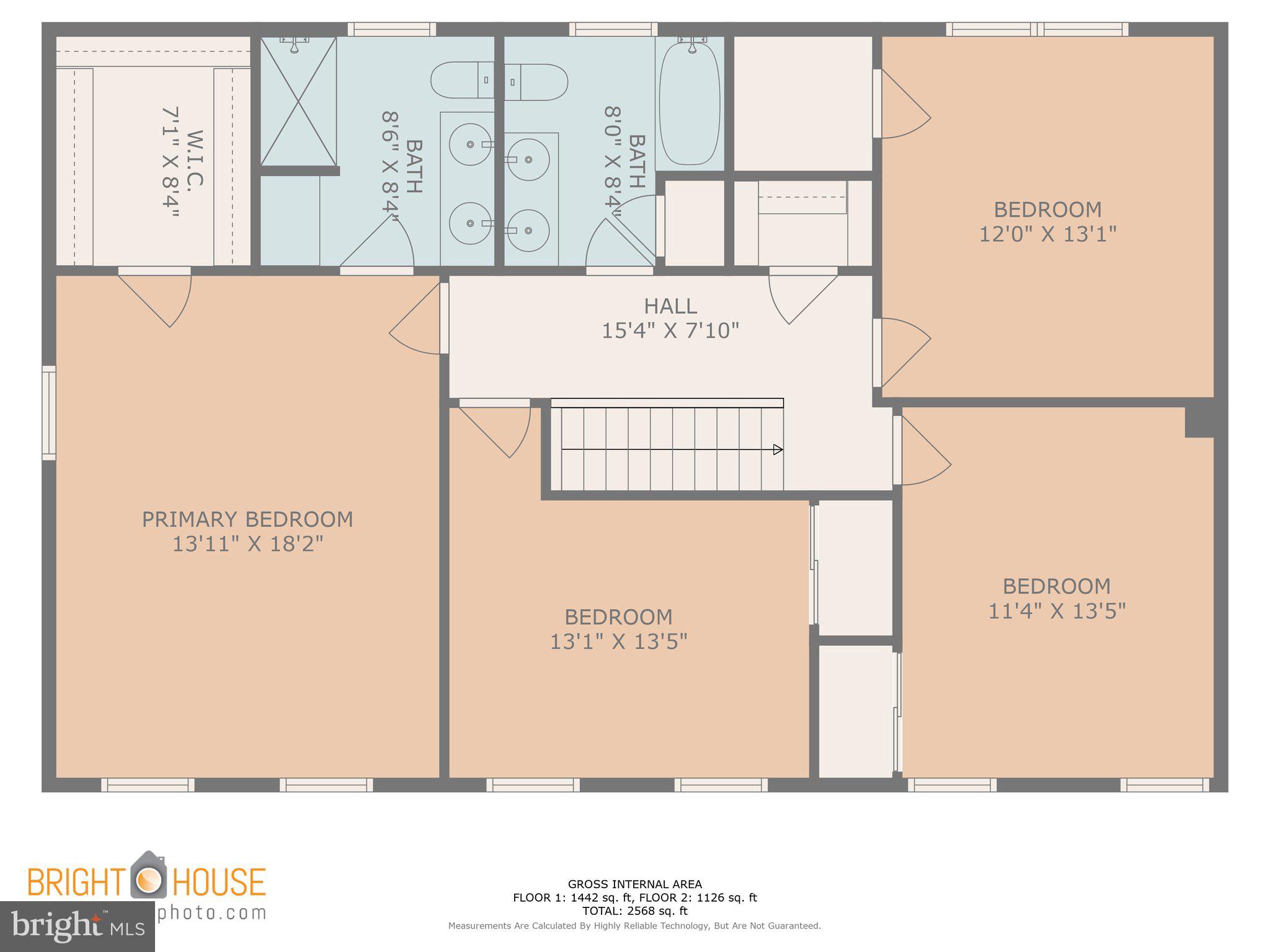 4522 Bergstrom Road Doylestown, PA 18902 - Photo 54 of 54 Second-Floor Floor Plan