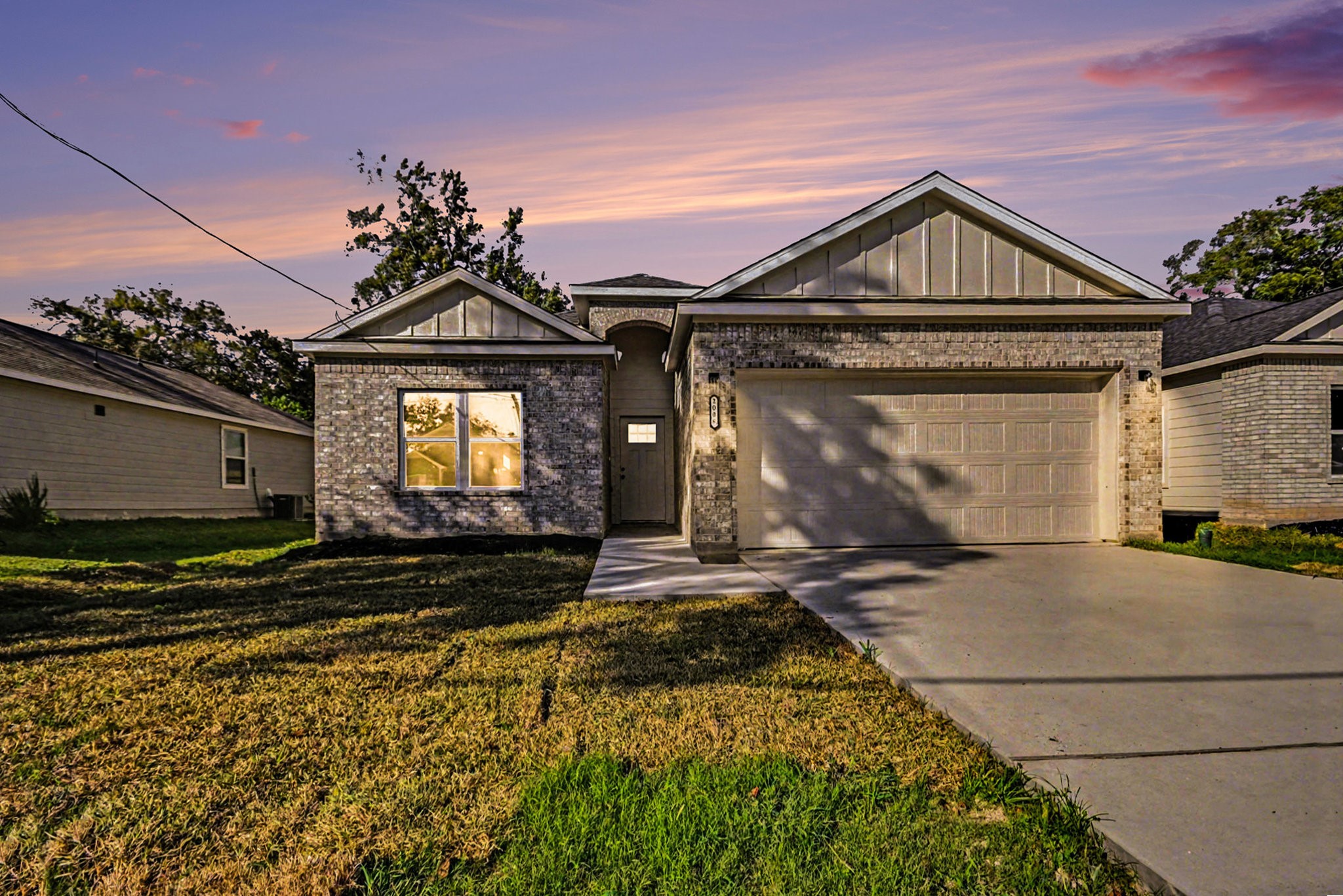 2008 Bellview Street La Marque, TX 77568 - Photo 2 of 17 a front view of a house with garden