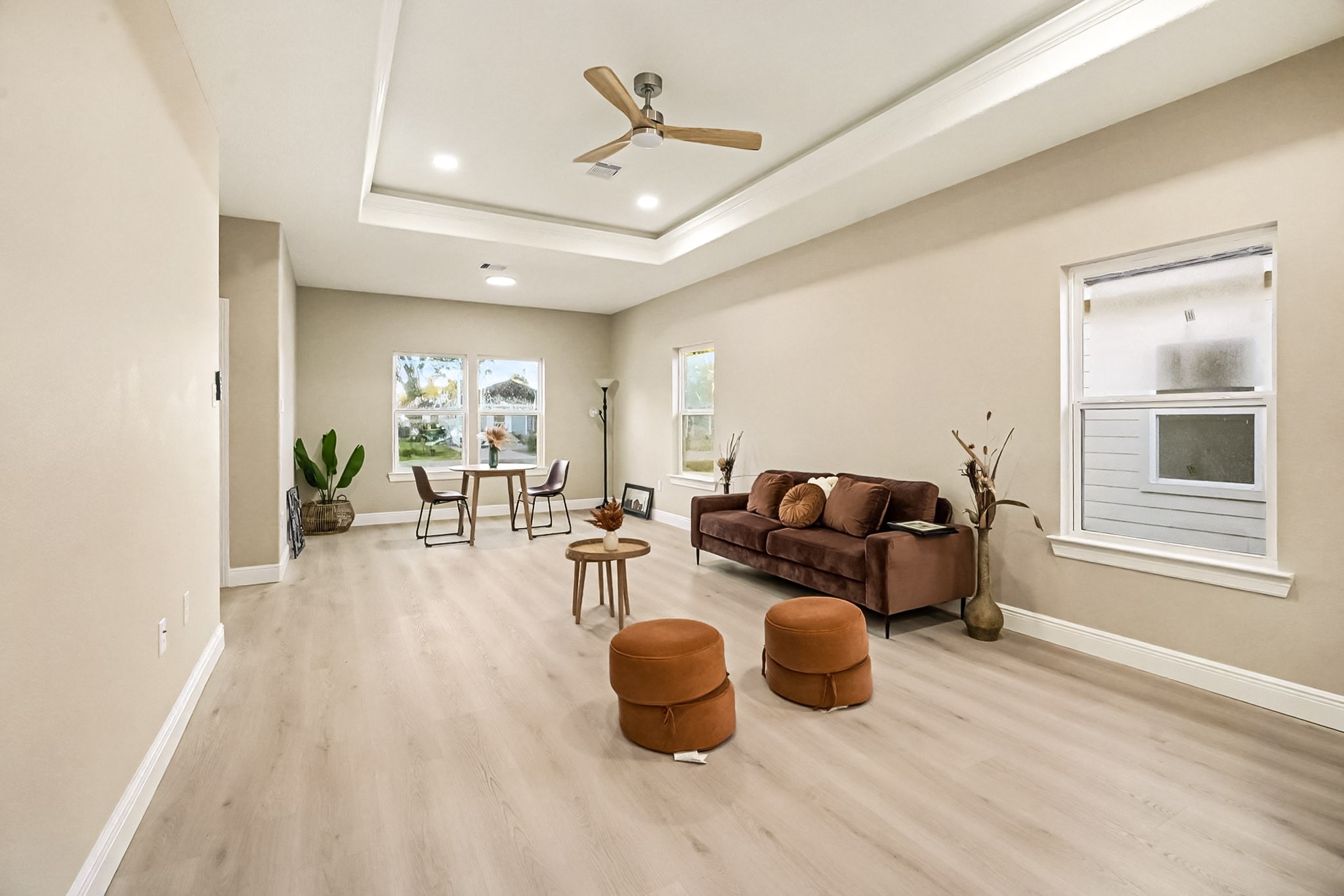 2008 Bellview Street La Marque, TX 77568 - Photo 8 of 17 a living room with furniture and wooden floor