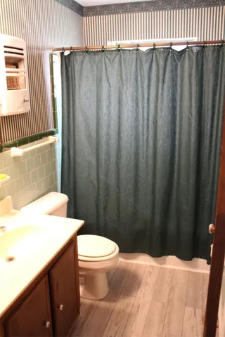 a view of a small space with window