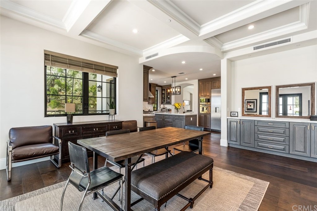 19 Alexa Lane Ladera Ranch, CA 92694 - Photo 35 of 40 a view of a dining room with furniture window and wooden floor
