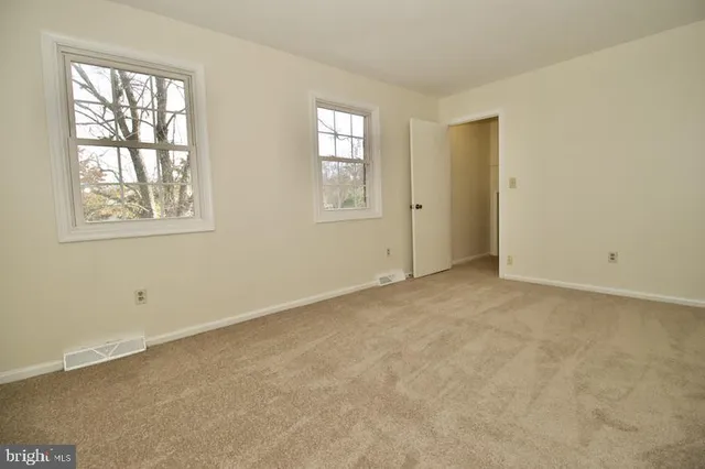 a view of an empty room