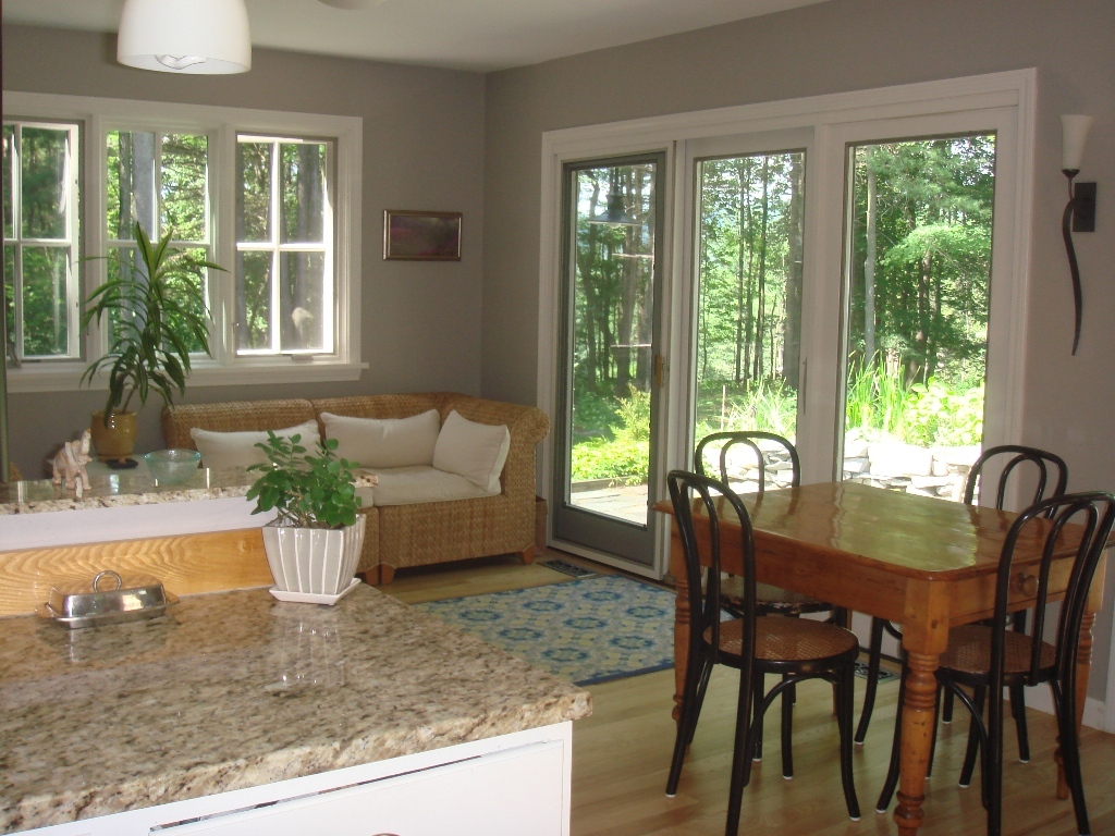Kitchen into sitting room
