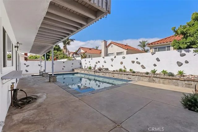 a living room with a large window