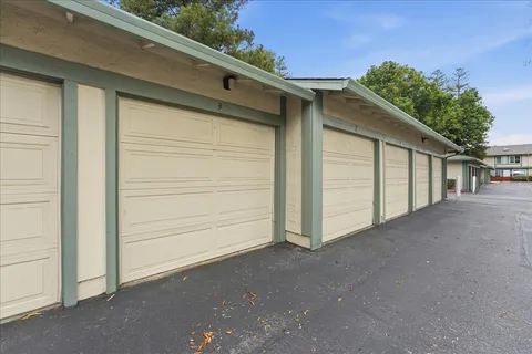 a view of a house with a garage