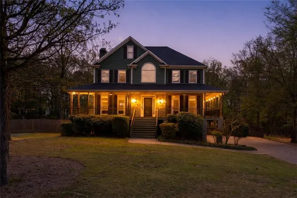 a front view of a house