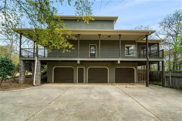 a front view of a house